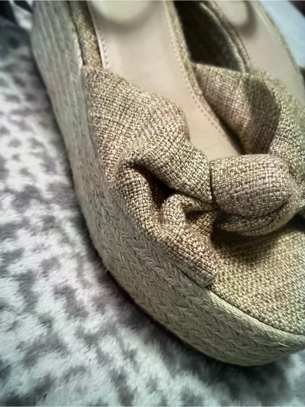 Forever 21 Gold-Tone Knotted Wedge Sandals